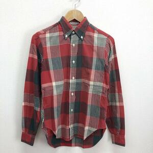 INDIVIDUALIZED SHIRTS インディビジュアライズドシャツ 長袖 ボタンダウンシャツ BD チェック 13 1/2 10095627