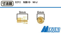キタコ KITACO メインジェット M/J （ミクニ丸型/小） #102.5 1個入り 450-3061025_画像2