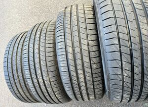 225/55R17 101W ダンロップ ル・マン V(ファイブ) DUNLOP LE MANS V LEMANS V アルファード フォレスター フーガ　9.9分山　４本