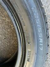 225/55R17 101W ダンロップ ル・マン V(ファイブ) DUNLOP LE MANS V LEMANS V アルファード フォレスター フーガ　9.9分山　４本_画像8