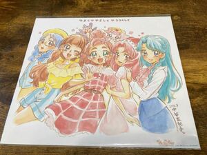 非売品　Goプリンセスプリキュア　描き下ろしイラスト色紙　新品未使用　