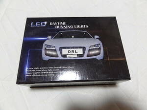 未使用　デイライト　6連白色LED×2　ホワイト光　DAYTIME RUNNING LIGHTS 汎用　丸型LED アルミボディー　ユーロVIPカスタムスポーツ