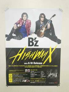 34 B'z [Highway X] 告知ポスター 稲葉浩志 松本孝弘