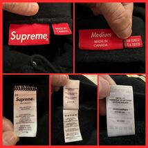 ☆超激レア☆Mサイズ 22SS Supreme Bling Box Logo Hooded Sweatshirt BLack Bring ボックスロゴ 黒 ブラック パーカー クルーネック_画像6