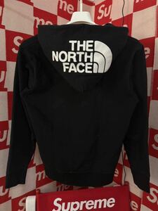 ☆THE NORTH FACE☆ ジップアップパーカー ブラック フードロゴ 刺繍 ザ ノースフェイス