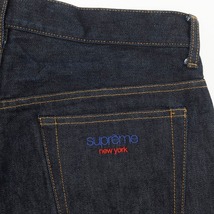 【中古】シュプリーム Supreme 2022年秋冬 Baggy Jean ジーンズ デニムパンツ ダークネイビー【サイズ32】_画像7