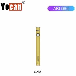 Yocan ARI slim 350mAh ヴェポライザー ツイストバッテリー 電子タバコ CBD CBN VAPE ゴールド