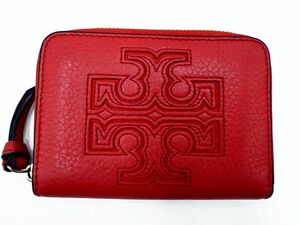 Tory Burch トリーバーチ キーリング付き コインケース 財布 赤 ■■ ☆ eab0 レディース