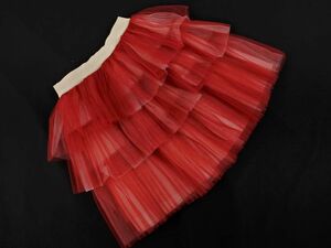  new goods Simonetta Simonetta chu-rutia-do skirt size122cm/ pink x red ## * eaa5 child clothes 