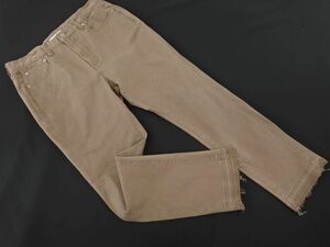 ジャーナルスタンダード カットオフ テーパード デニムパンツ size40/モカ ■■ ☆ dlc8 レディース