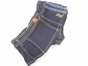 RONI ロニィ RONIJEANS サイドライン ラップ スカート デニムパンツ sizeSM（120ｃｍ）/紺 ■■ ☆ eaa5 子供服