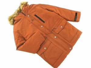 ROXY Roxy Roo z Silhouette down jacket sizeS/ tea *#* * eab1 lady's 