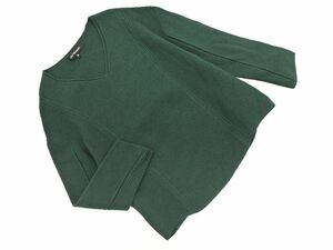 LAUTREAMONT ロートレアモン ウール100% Vネック ニット セーター size38/緑 ◇■ ☆ eab2 レディース