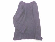 UNTITLED アンタイトル Vネック ニット セーター size4/濃紺x紫 ◇■ ☆ eab6 レディース_画像6