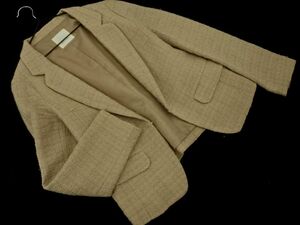 Spick & Span Spick & Span шерсть . tailored jacket size38/ бежевый *# * eab8 женский 