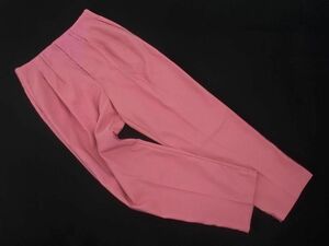 Ungrid アングリッド センタープレス タック カラー テーパード パンツ sizeM/ピンク ■■ ☆ eab8 レディース