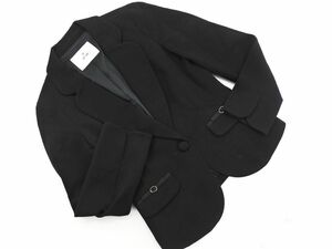 Ef-de fde шерсть смешанная адаптированная куртка размером 9/черные ◇ ■ ☆ eac2 дамы