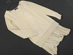 Zucca Zucca reverse side nappy tunic I line One-piece sizeM/ beige *# * eac2 lady's 