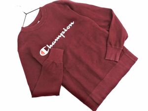 Champion チャンピオン ロゴプリント トレーナー スウェット sizeS/ボルドー ◇■ ☆ eac2 レディース