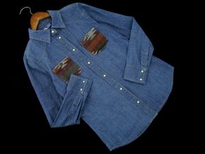 BEAMS HEART Beams Heart Denim shirt blue #* * eac3 lady's 