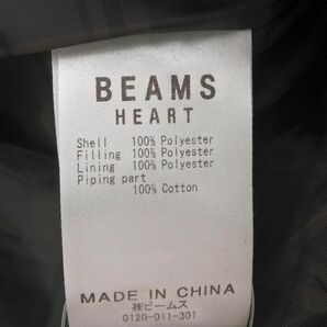 BEAMS HEART ビームスハート フーディ キルティング コート sizeS/カーキ ◆■ ☆ eac3 レディースの画像6