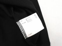 ネコポスOK Munsingwear マンシングウェア ハーフジップ ロゴ 長袖 ポロシャツ sizeM/黒 ◇■ ☆ eac3 メンズ_画像5