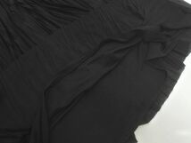 ネコポスOK MARELLA マレーラ ギャザー プリーツ Aライン 台形 スカート size40/黒 ■■ ☆ eac3 レディース_画像2