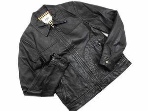 TAKEO KIKUCHI Takeo Kikuchi original leather leather jacket size2/ black *# * eac4 men's 