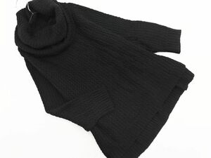 DURAS Duras ta-toru neck knitted sweater black *# * eac4 lady's 