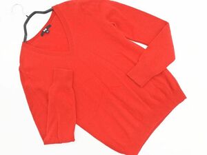 UNIQLO ユニクロ カシミヤ100% Vネック ニット セーター sizeS/赤 ◇■ ☆ eac4 メンズ