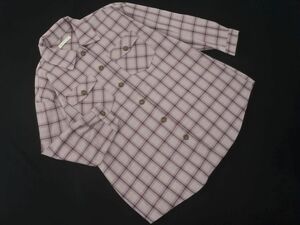 MAJESTIC LEGON マジェスティックレゴン チェック シャツ sizeM/ラベンダー ◇■ ☆ eac6 レディース