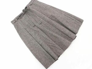 ki width ta spool silk . ribbon tuck flair skirt size15/ gray *# * eac9 lady's 