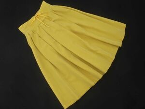 JILLSTUART Jill Stuart race up flair A line trapezoid skirt sizeM/ yellow ## * ead1 lady's 