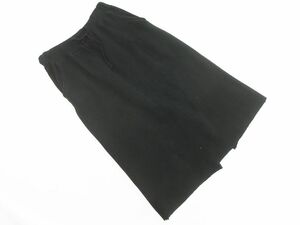 LOWRYS FARM Lowrys Farm rib skirt sizeL/ black *# * ead1 lady's 