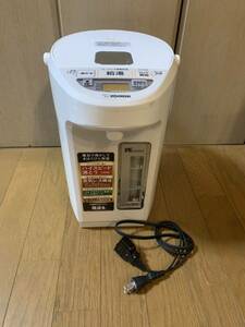 【中古品】象印 ZOJIRUSHI 2022年製マイコン電動給湯ポット CV-WB30 100V 50/60Hz 1300W優湯生 ホワイト VE電気まほうびん　3.0L