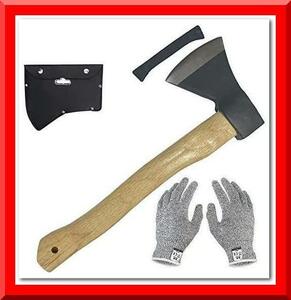 [ new goods ] axe black axe camp firewood tenth hand axe small size maul fishing 39cm ( black )