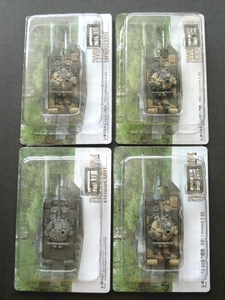 WTM ワールドタンクミュージアム 06 T-80U 4輌セット （単色迷彩×1・ロシア軍3色迷彩×3） 開封未使用