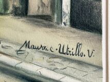 真作■リトグラフ■モーリス・ユトリロ Maurice Utrillo■「ロバンソン通り」■フランス巨匠 ■額付絵画　2ｃ_画像7