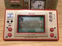 ゲームウォッチ GAME&WATCH Nintendo 任天堂 ワイドスクリーン WIDE SCREEN ミッキーマウス MC-25 ♯6000 1981 箱付き_画像5