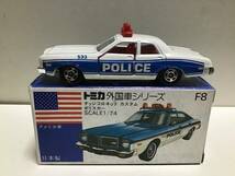 トミカ　外国車シリーズ　青箱　F8 ダッジコロネット　カスタム　ポリスカー　日本製　アメリカンポリスカーフェア用　特別限定車C_画像4