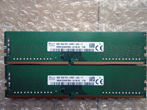 ★ SK hynix DDR4 PC4-2400T HMA81GU6AFR8N-UH 16GB(8GB x 2枚) DIMM ★