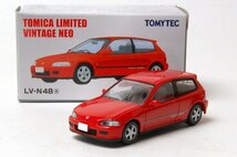 TOMYTEC トミーテック トミカ リミテッド ヴィンテージ LV-N48a Honda シビック SiR-Ⅱ (赤)_画像1
