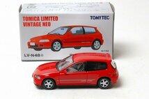 TOMYTEC トミーテック トミカ リミテッド ヴィンテージ LV-N48a Honda シビック SiR-Ⅱ (赤)_画像3
