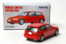 TOMYTEC トミーテック トミカ リミテッド ヴィンテージ LV-N48a Honda シビック SiR-Ⅱ (赤)_画像2
