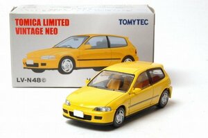 TOMYTEC トミーテック トミカ リミテッド ヴィンテージネオ LV-N48c Honda シビック SiR-Ⅱ (黄)