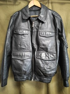  Germany police leather jacket original leather Police man jacket 90s euro old clothes Vintage Vintage Germany BGS Gr.28 L