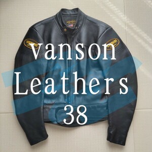 vanson　バンソン　革ジャン　アメリカ　ライダース　38　М　ヴィンテージ　バイカー 本革