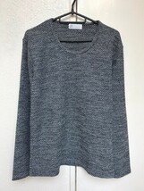 美品☆トルネードマート zero☆メランジジャージー クルーネック ニット/size:L/631-9177402/定価:10,780円/Tornado Mart/メンズ/グレー_画像1