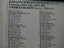 ＊【２CD】ANDRAS SCHIFF（P）／バッハ 6 PARTITAS BWV 825-BWV830（411 732-2）（輸入盤）_画像4