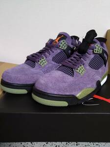 希少サイズ　NIKE/ナイキ WMNS AIR JORDAN 4 キャニオン パープル AQ9129-500　29㎝